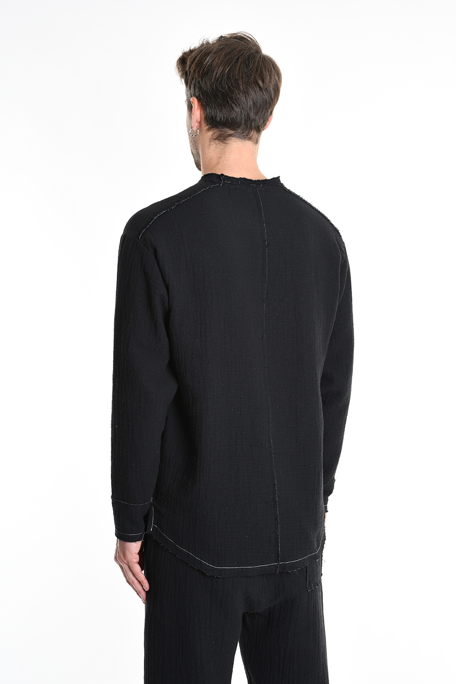 Кофта из смесового хлопка с необработанными краями Xagon