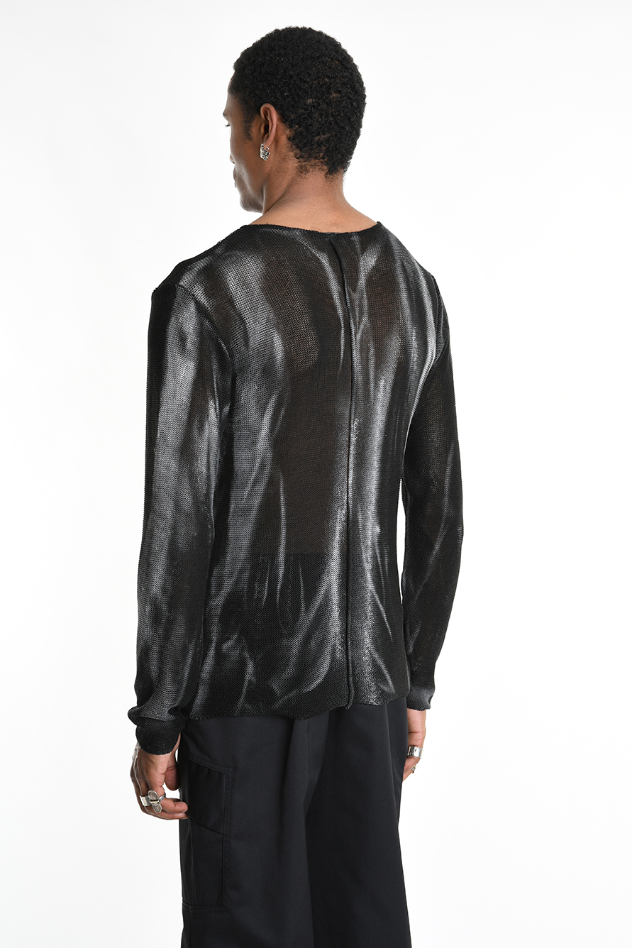 Свитер из тонкой пряжи окрашенной распылением LH