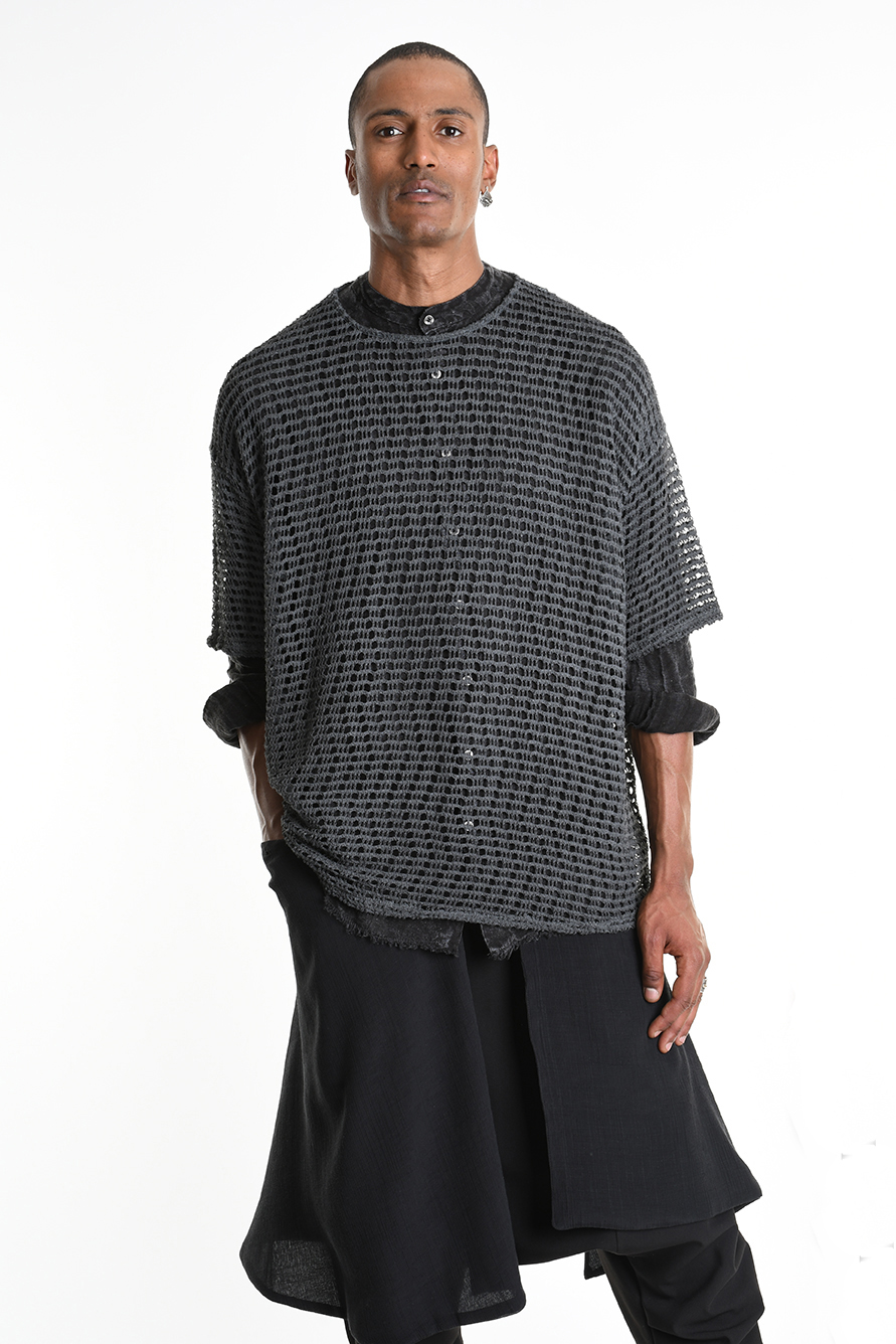 Футболка из сетчатой ткани холодного окрашивания LH