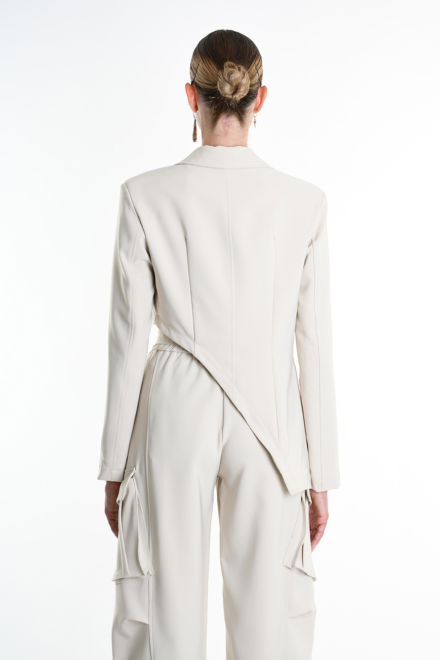 Асимметричный пиджак на одной пуговице LH