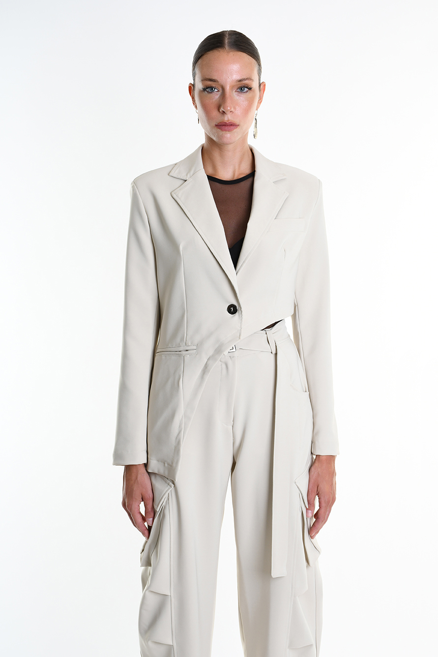 Асимметричный пиджак на одной пуговице LH