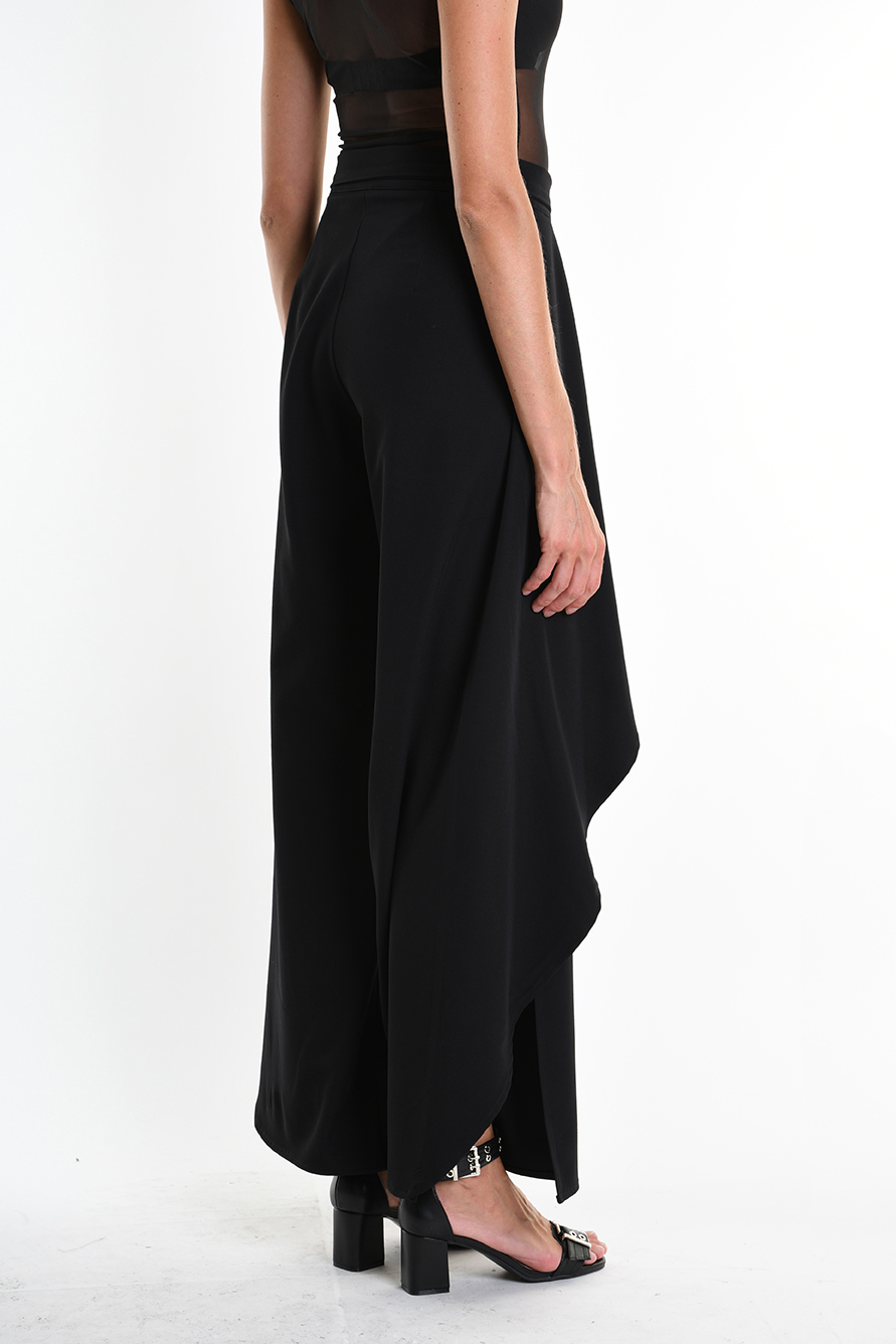 Брюки-палаццо с боковыми вставками и разрезами LH