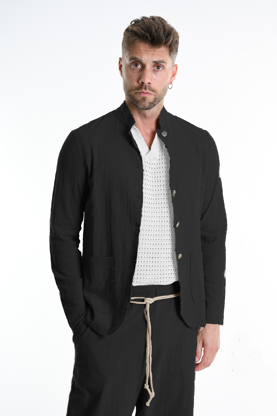 Пиджак из корейского хлопка с необработанными краями Xagon