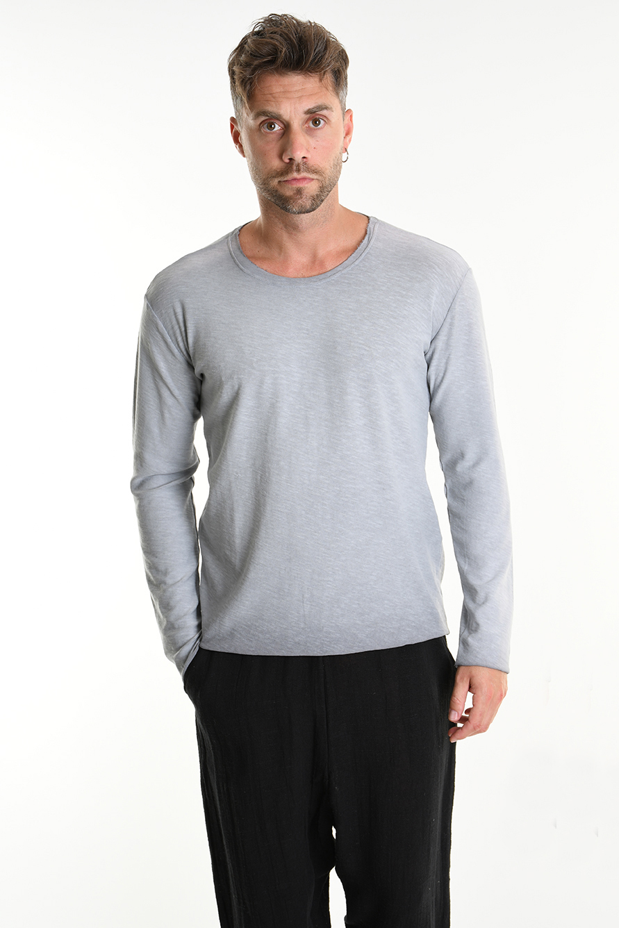 Лонгслив из хлопкового джерси окрашенный холодным способом Xagon