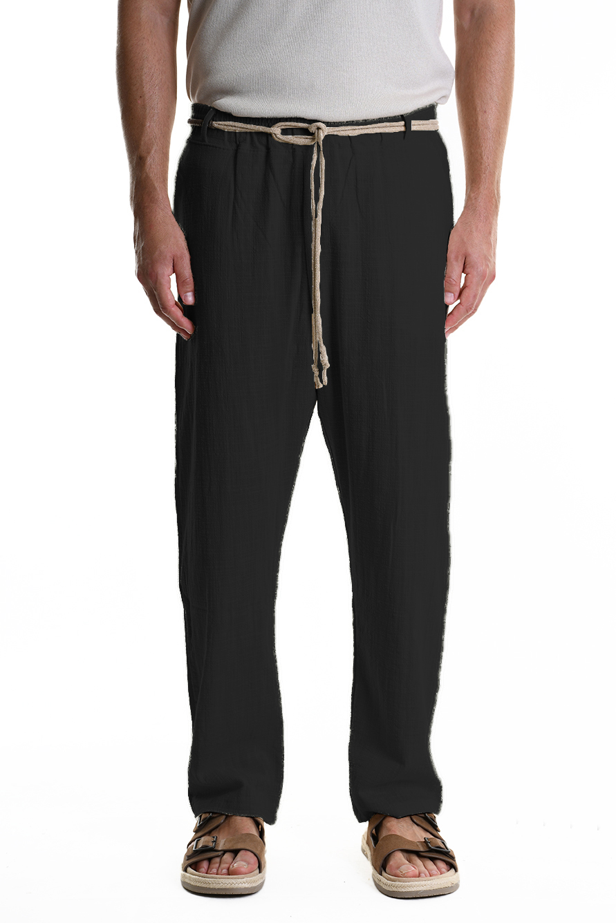 Брюки свободного кроя с поясом-шнуром Xagon