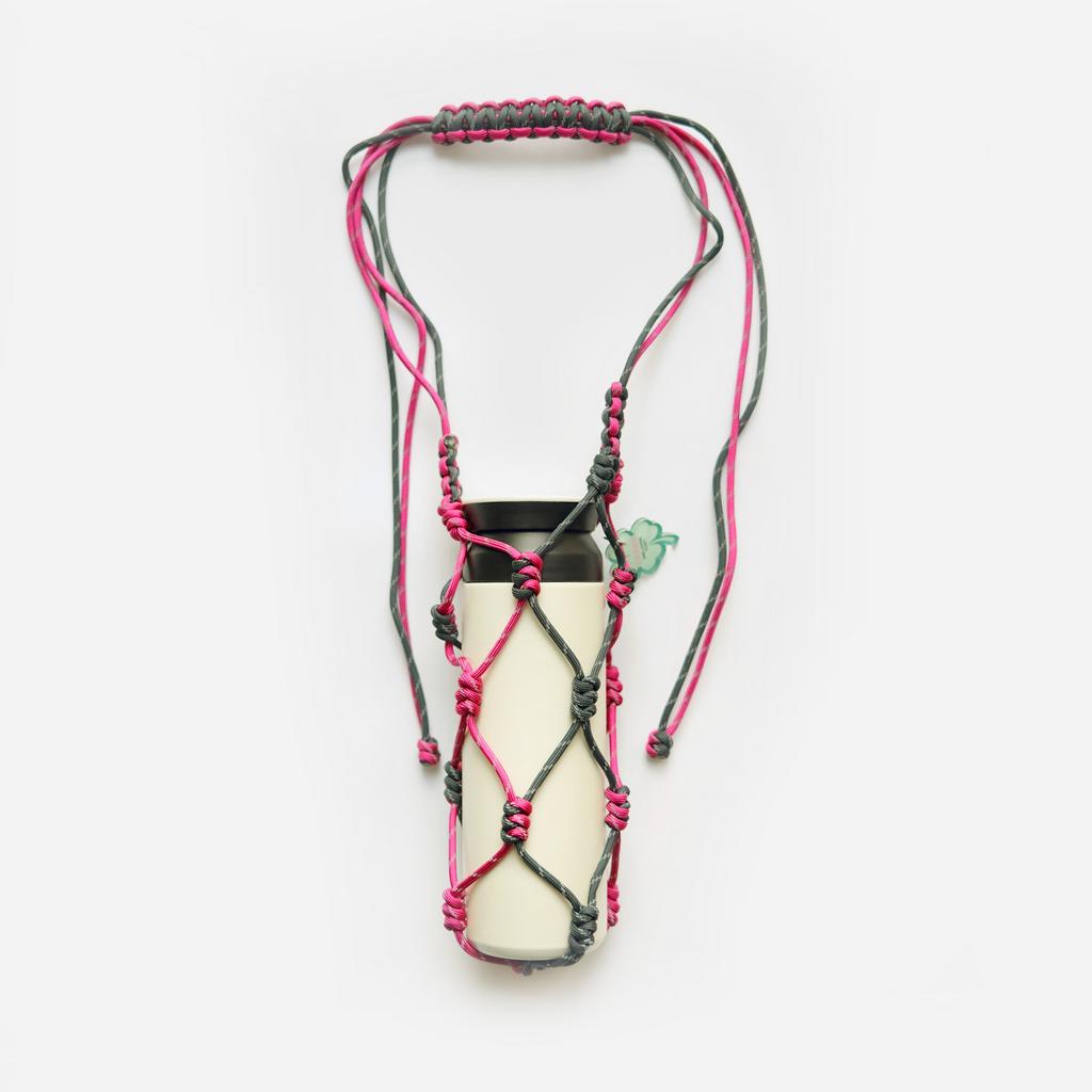 СУМКА АВОСЬКА ИЗ ПАРАКОРДА ДЛЯ ТЕРМОСА PURPLE/GREY