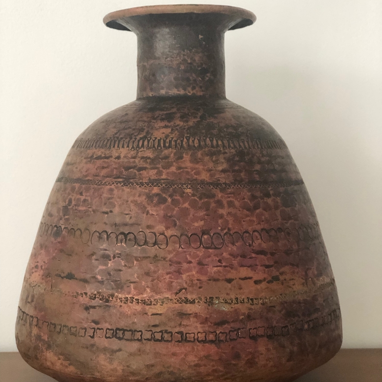 ХIХ век Антикварная кованая ваза