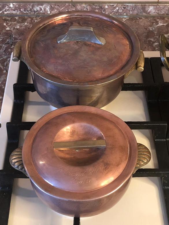 Кастрюля медь/серебрение, 1500ml, Франция