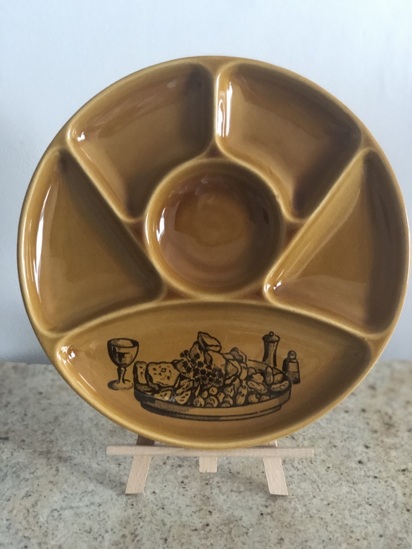 Набор для фондю/закусок 1 блюдо+5 тарелок, d 25см, GIEN, Франция