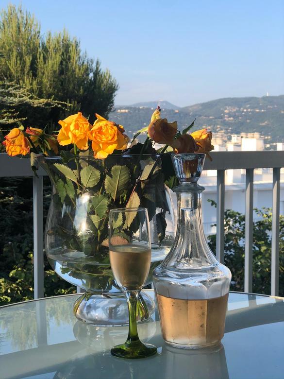 Графин для вина, Франция, 500мл/ h с пробкой 27см