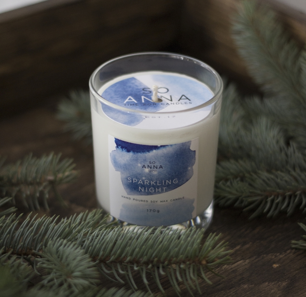 СВЕЧА SPARKLING NIGHT/ИСКРЯЩАЯСЯ НОЧЬ