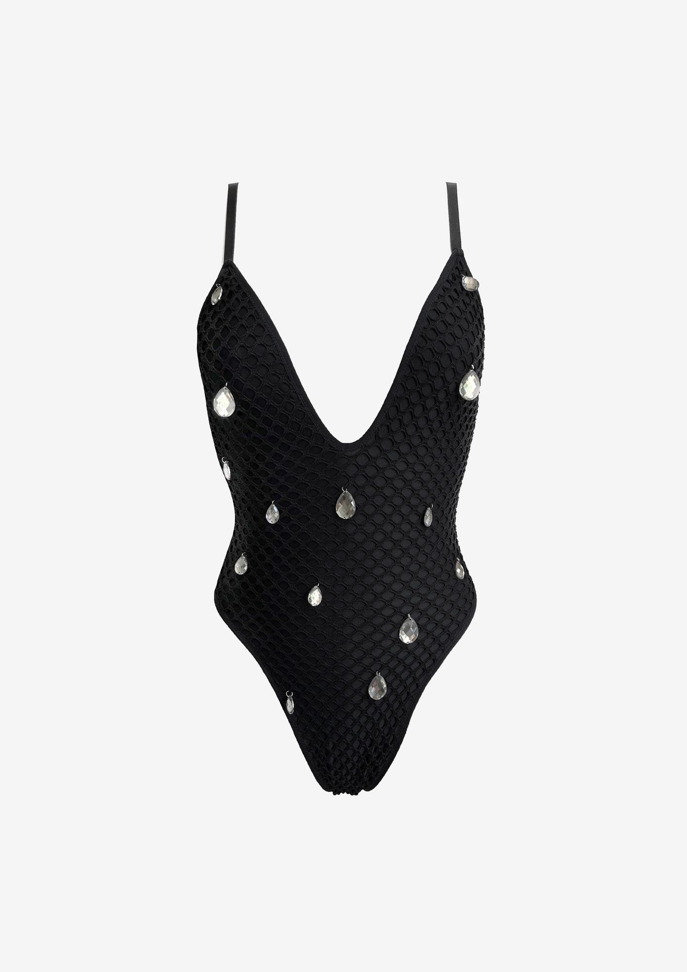 Купальник-боди Crystal Drops Black