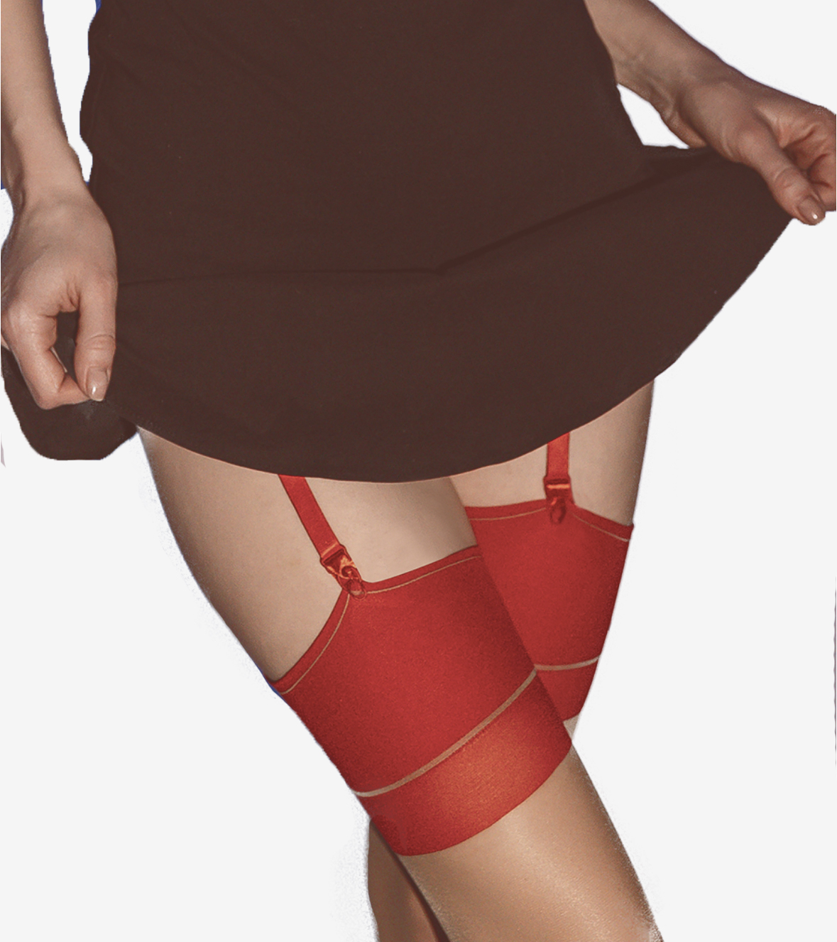 Чулки с алой резинкой