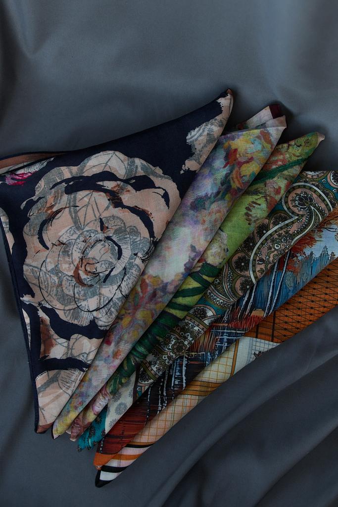 Платок вискоза/шерсть (ассорти)