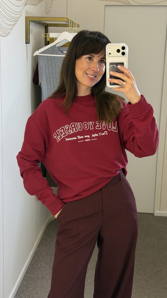 Свитшот бордо   ТРЕХНИТКА