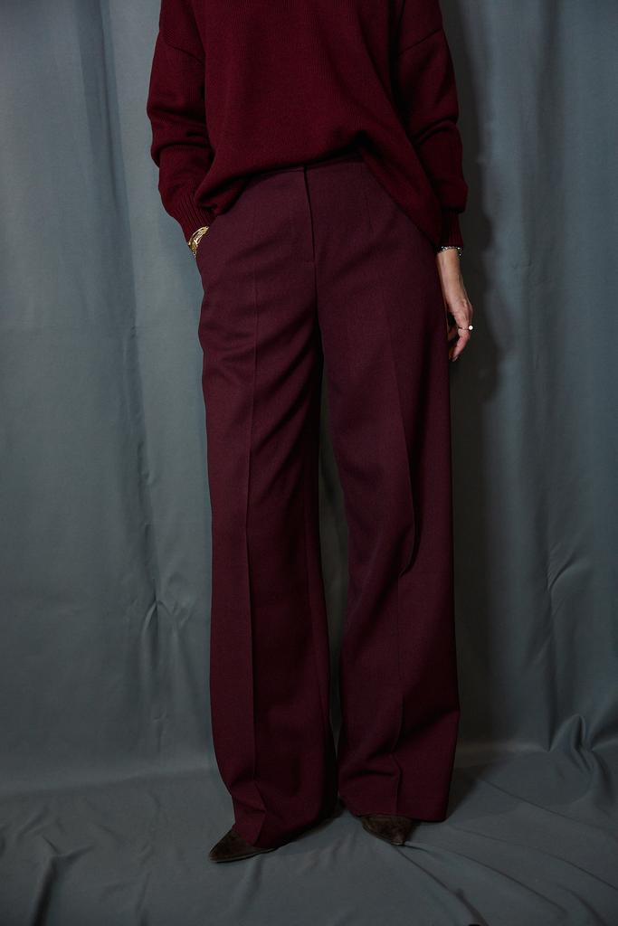 Брюки-палаццо Бордо с добавлением шерсти