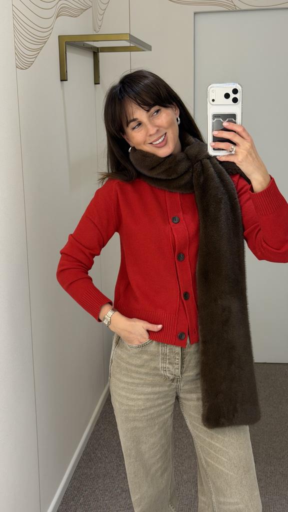 Шарф из экомеха