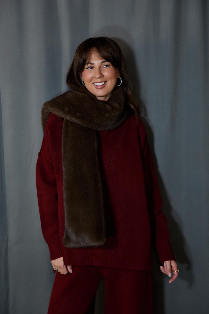 Шарф из экомеха