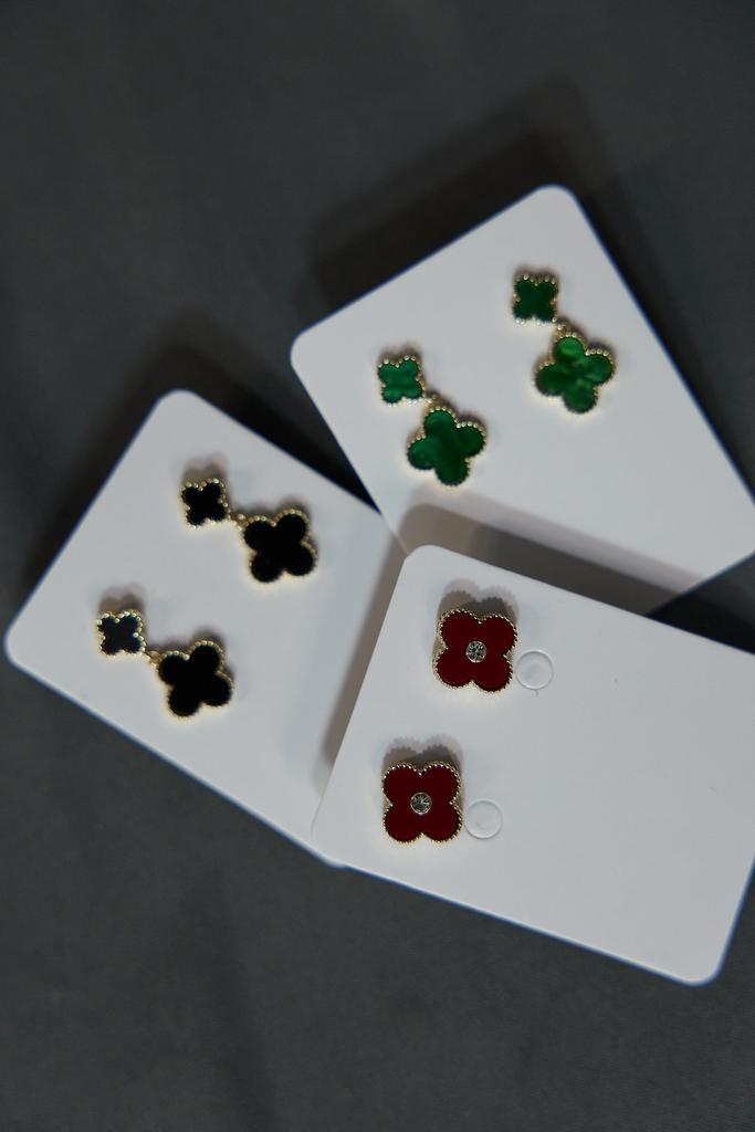 Серьги клевер