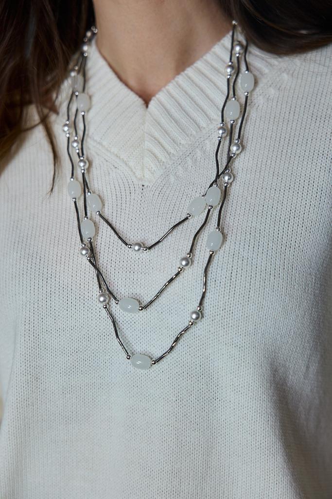 Украшение  на шею длинное тройное