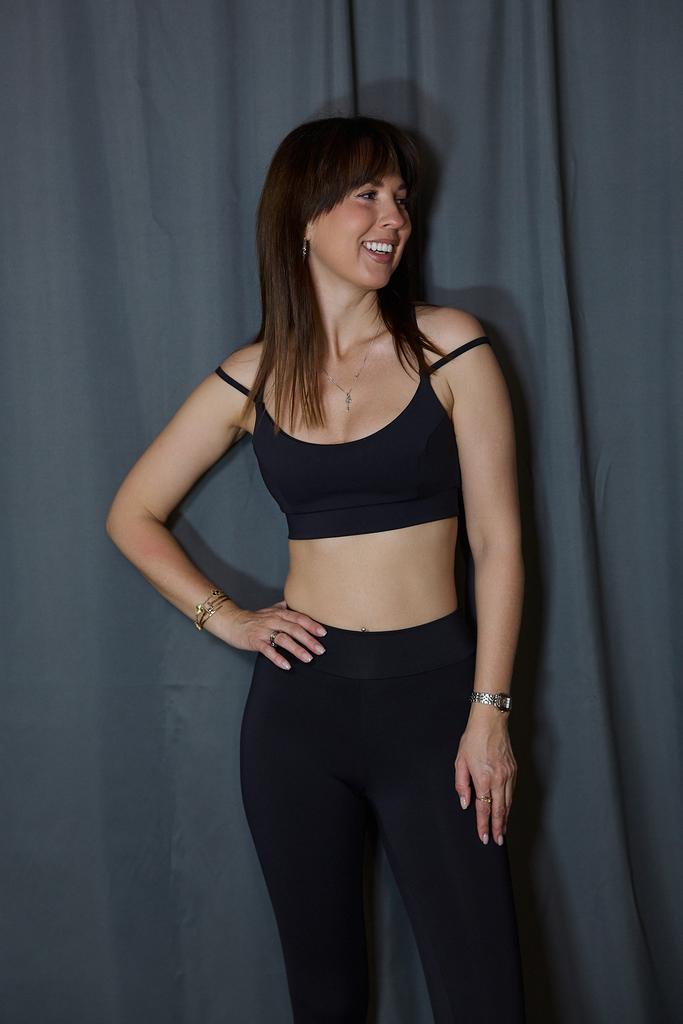 Топ-бра черный