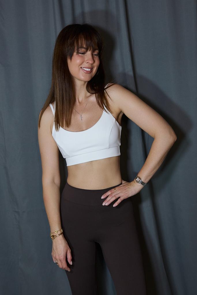 Топ-бра молочный