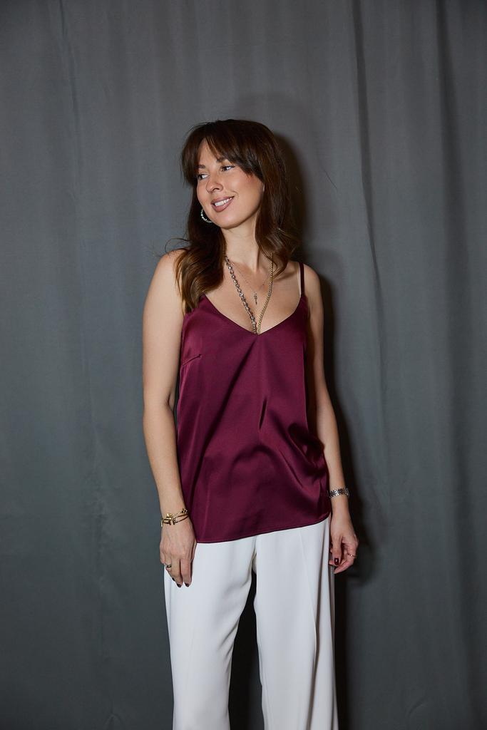 Топ винный  из вискозы