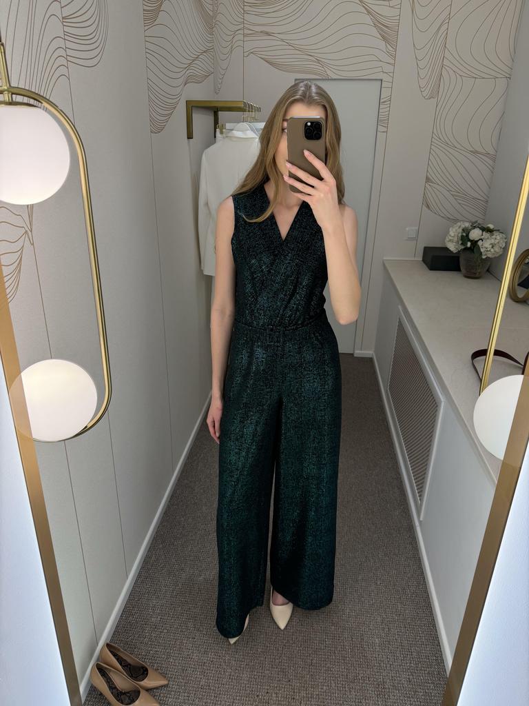 КОМБЕЗ из люрекса зеленый