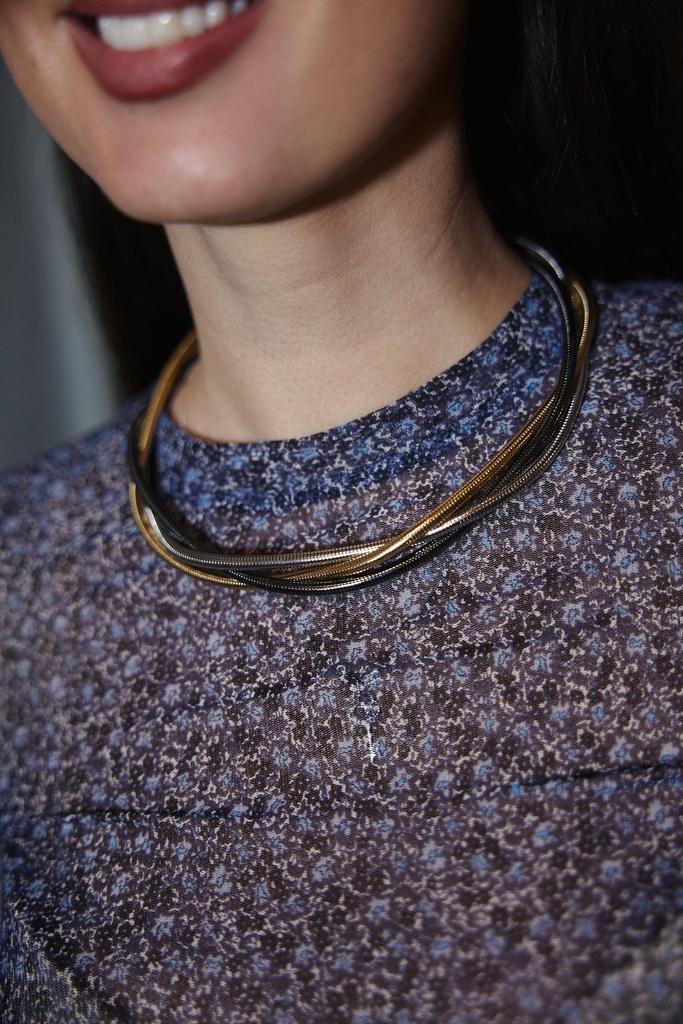 Украшение  чокер  три металла