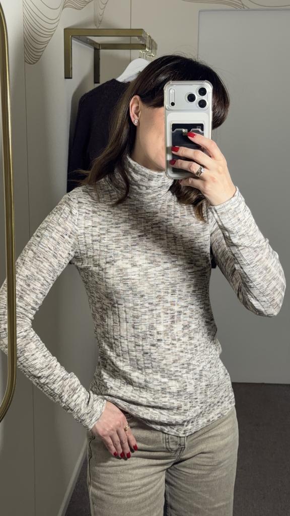 Водолазка из вискозы меланж