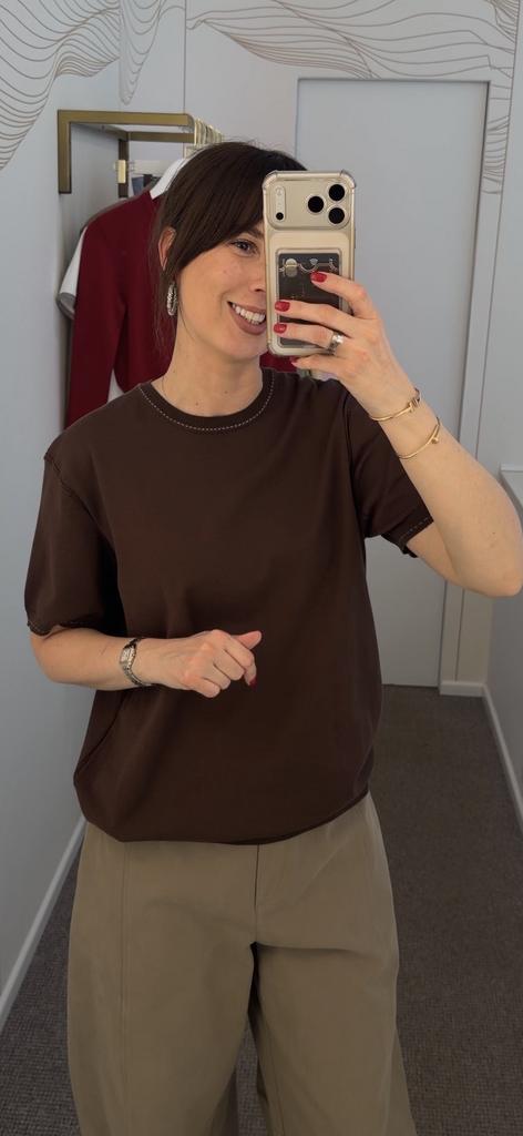 Футболка трикотаж коричневая из  мужской коллекции