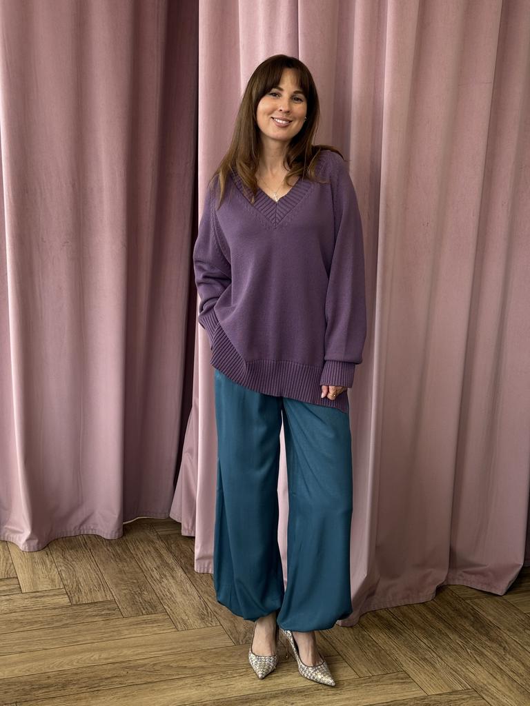 Брюки шаровары изумруд