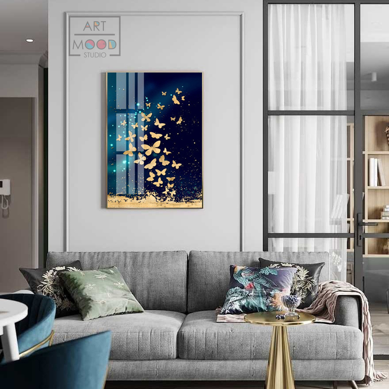 ПОСТЕР ЗОЛОТЫЕ БАБОЧКИ