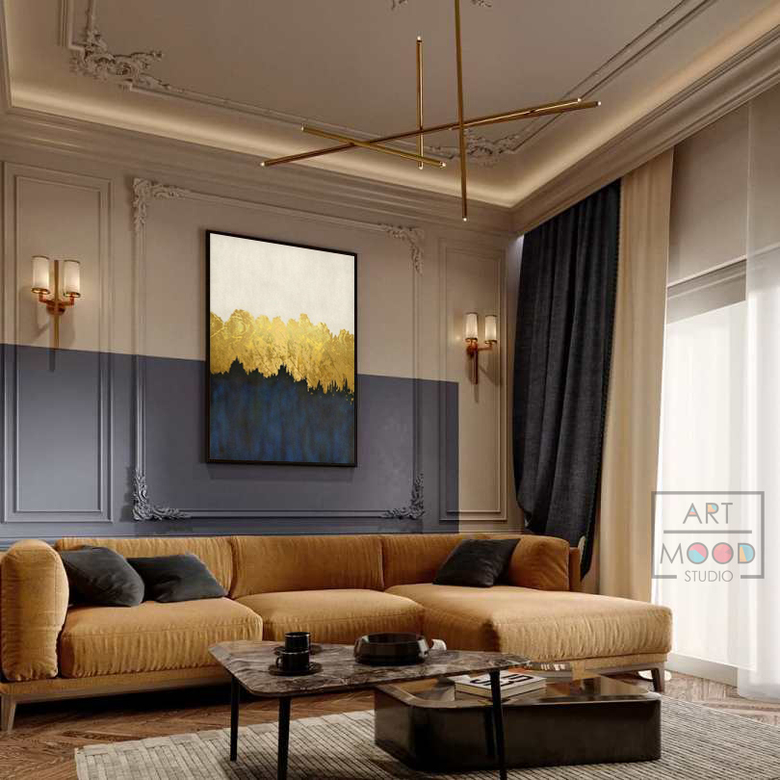 ПОСТЕР ABSTRACT GOLD