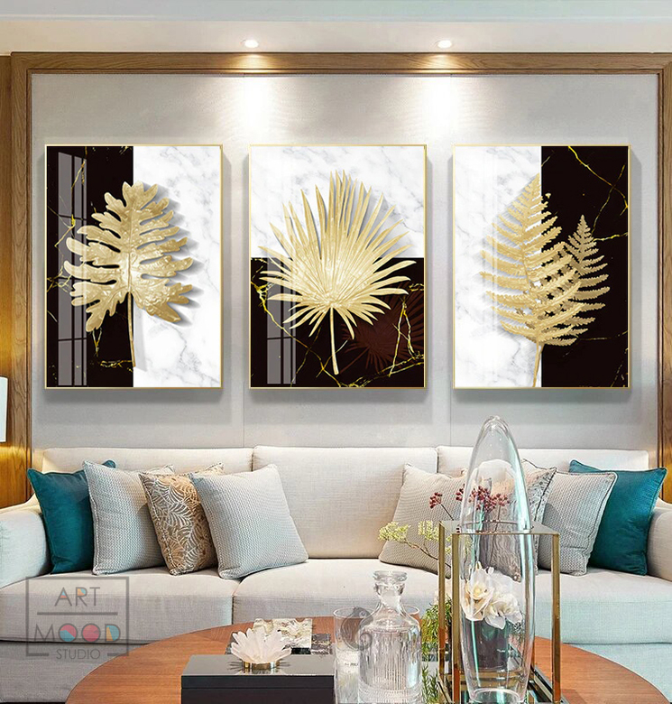 ТРИО ПОСТЕРОВ ЗОЛОТОЙ ЛИСТ