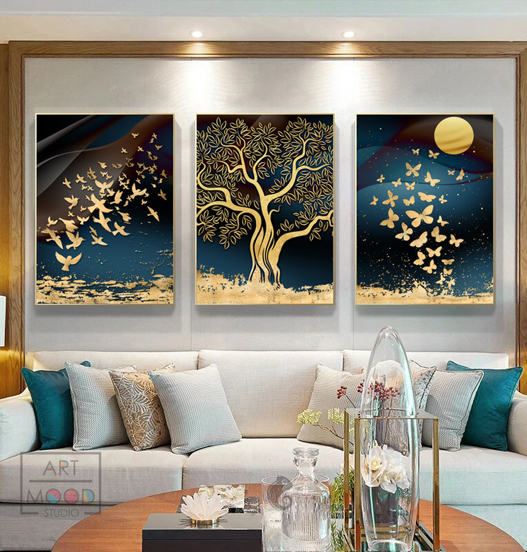 ТРИО ПОСТЕРОВ ЗОЛОТОЙ ЛЕС #1