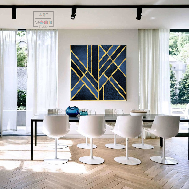 ПОСТЕР BLUE GEOMETRIC