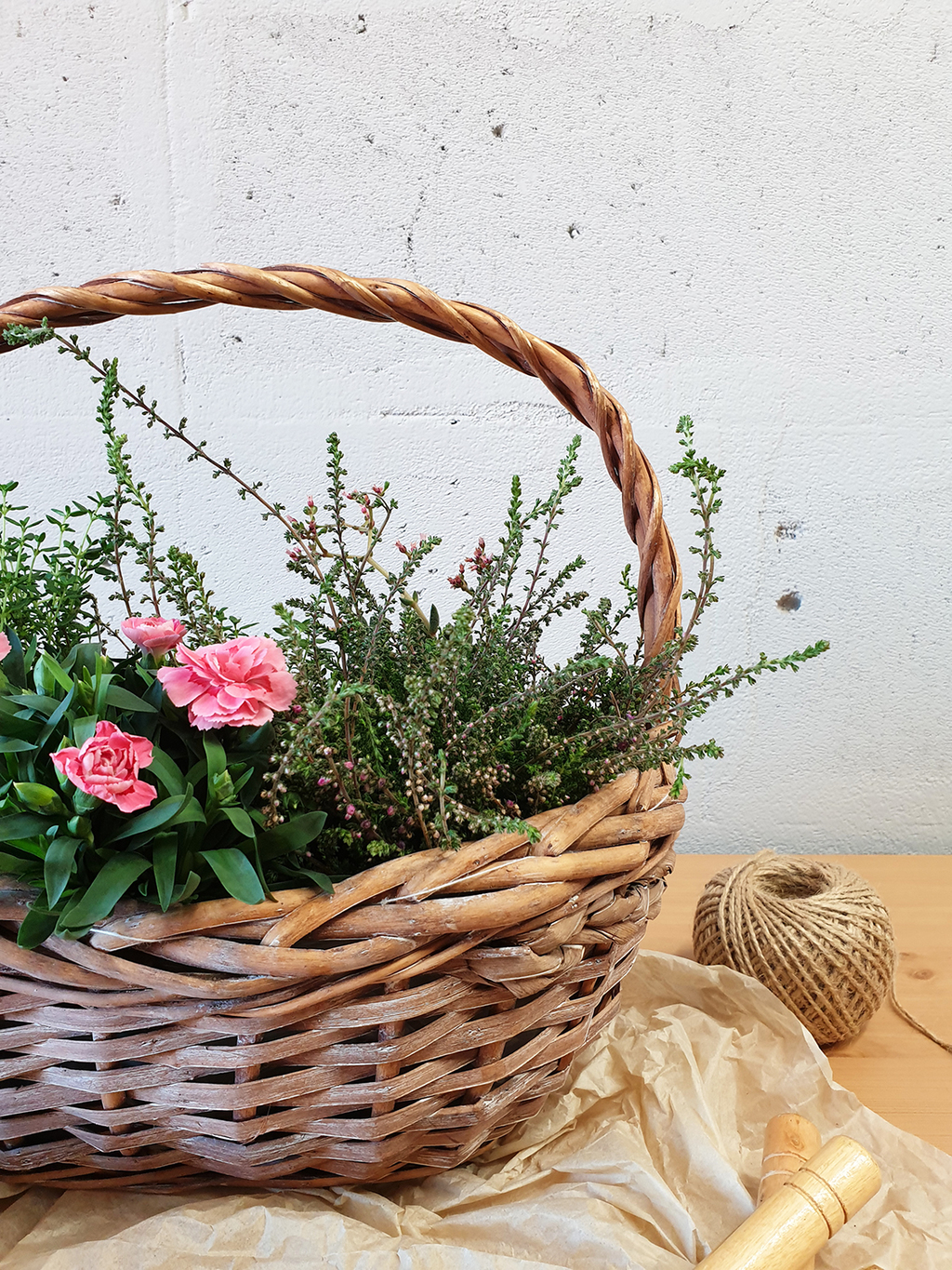 Садовый mix в корзине