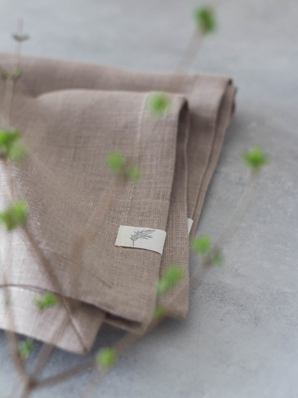 Салфетки изо льна Орех