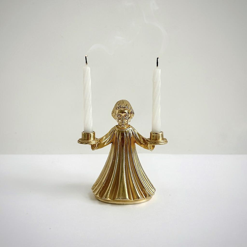 Подсвечник на 2 тонкие свечи «Ангел»
