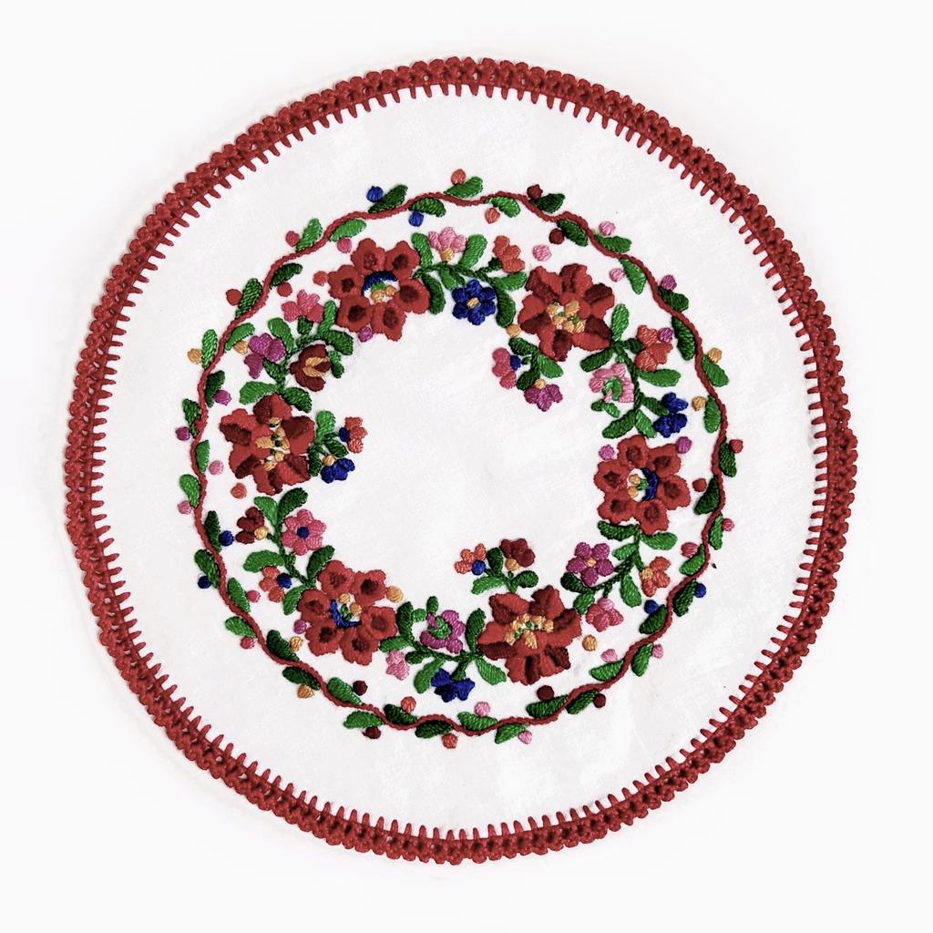 Салфетка ручной работы круглая