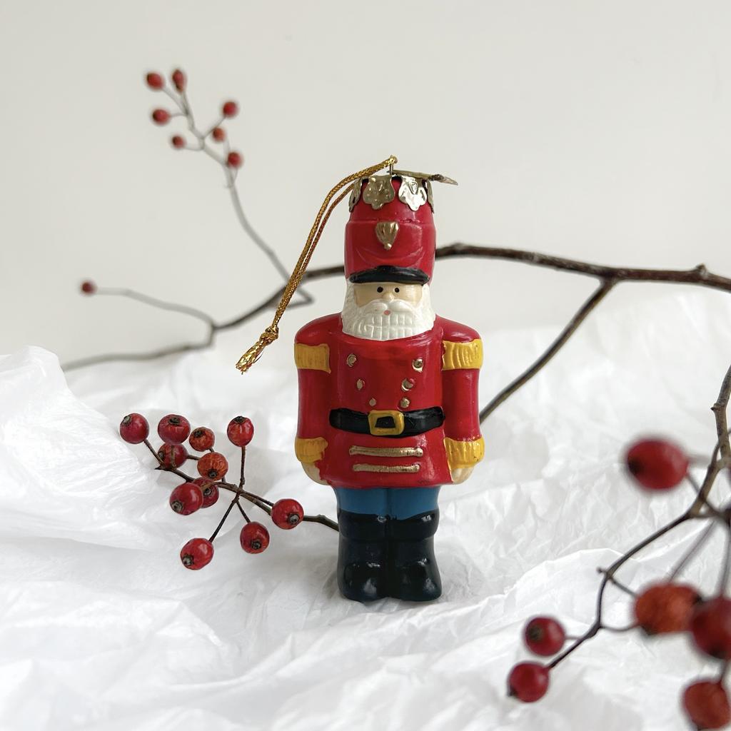 Винтажная елочная игрушка солдатик, Америка