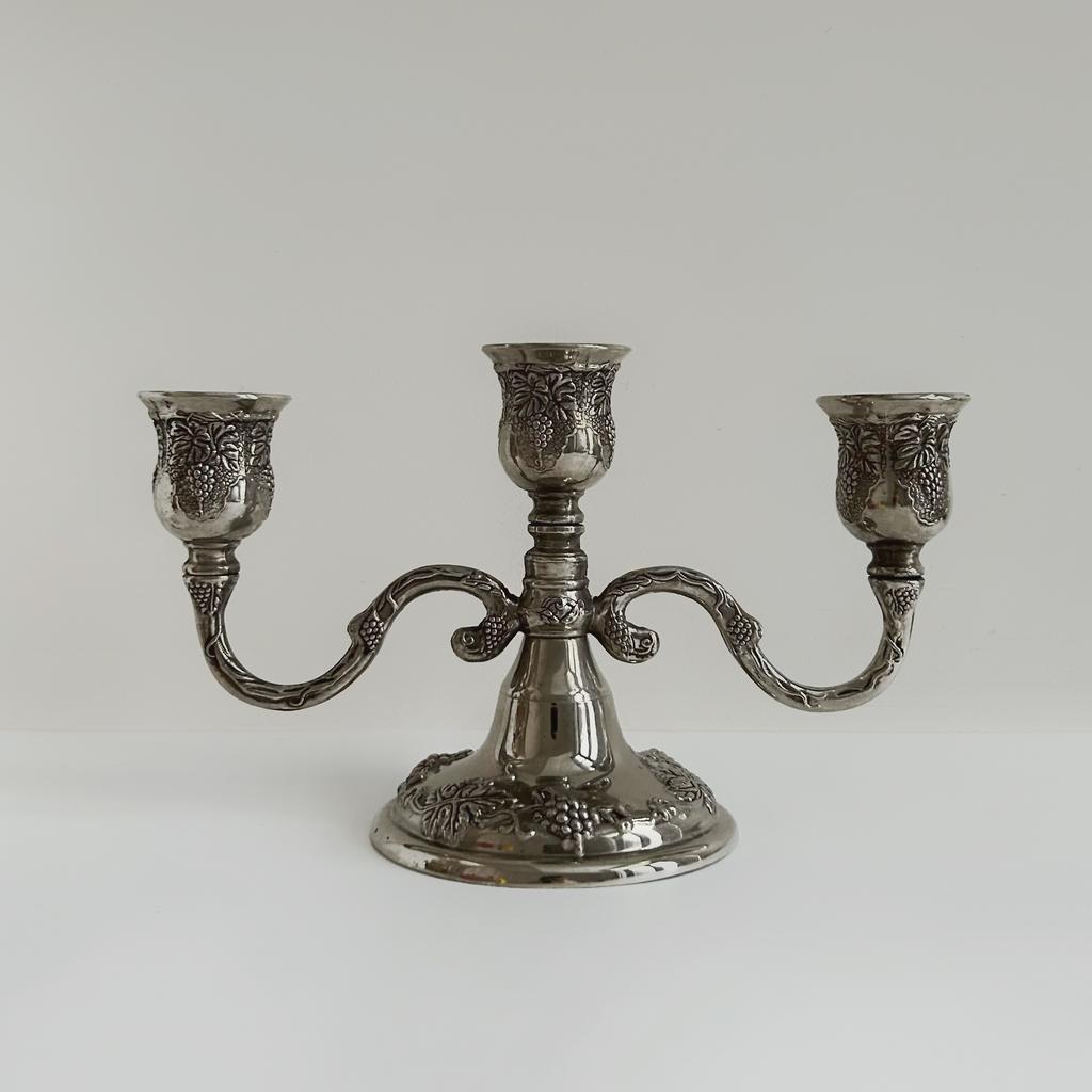 Канделябр-трансформер «Виноградная лоза» на 3 или 1 свечу