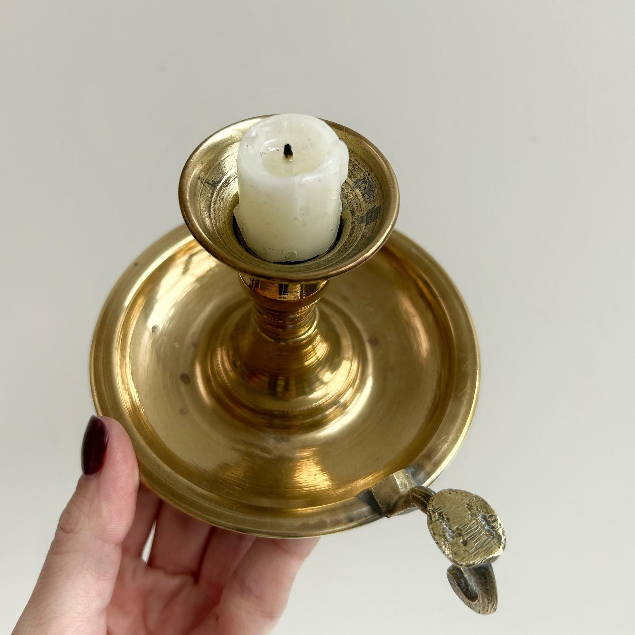 Подсвечник из латуни, Франция