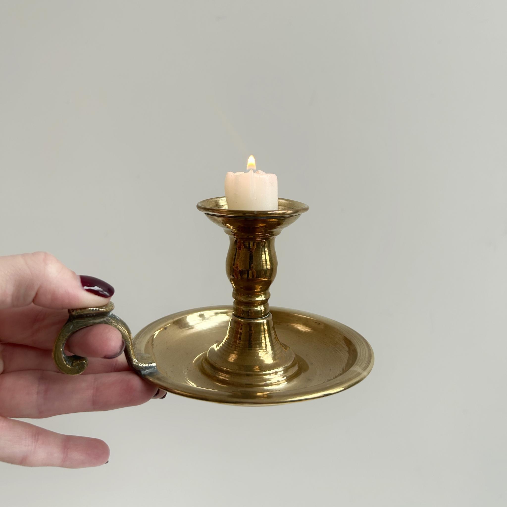 Подсвечник из латуни, Франция