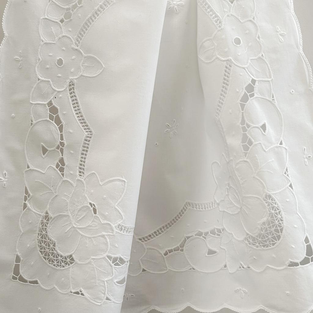 Кофейная скатерть/наперон ручной работы