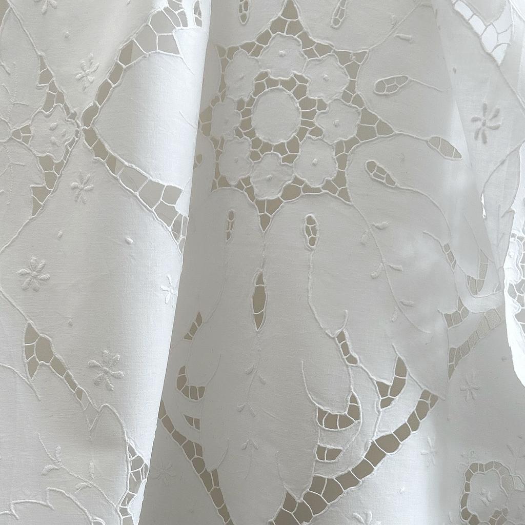 Ажурная кофейная скатерть/наперон