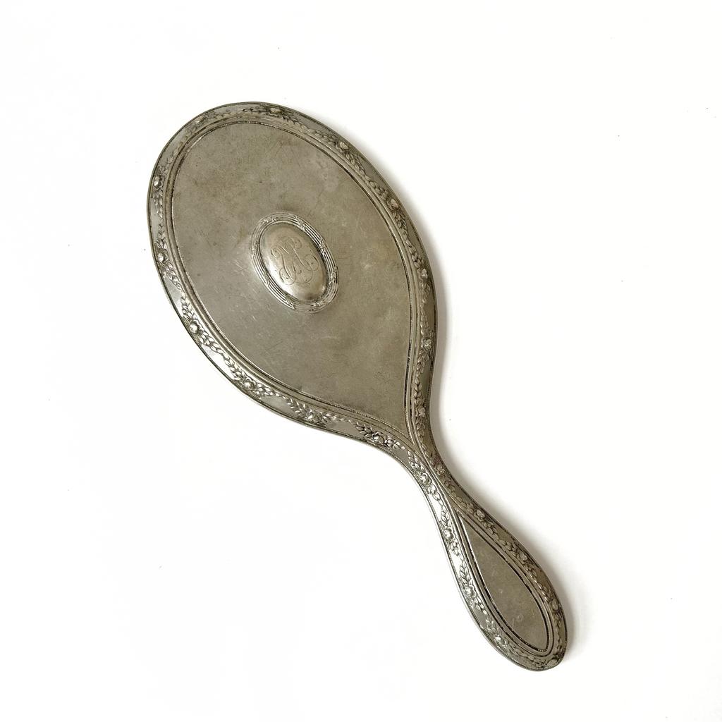 Старинное зеркало с фацетом, серебрение