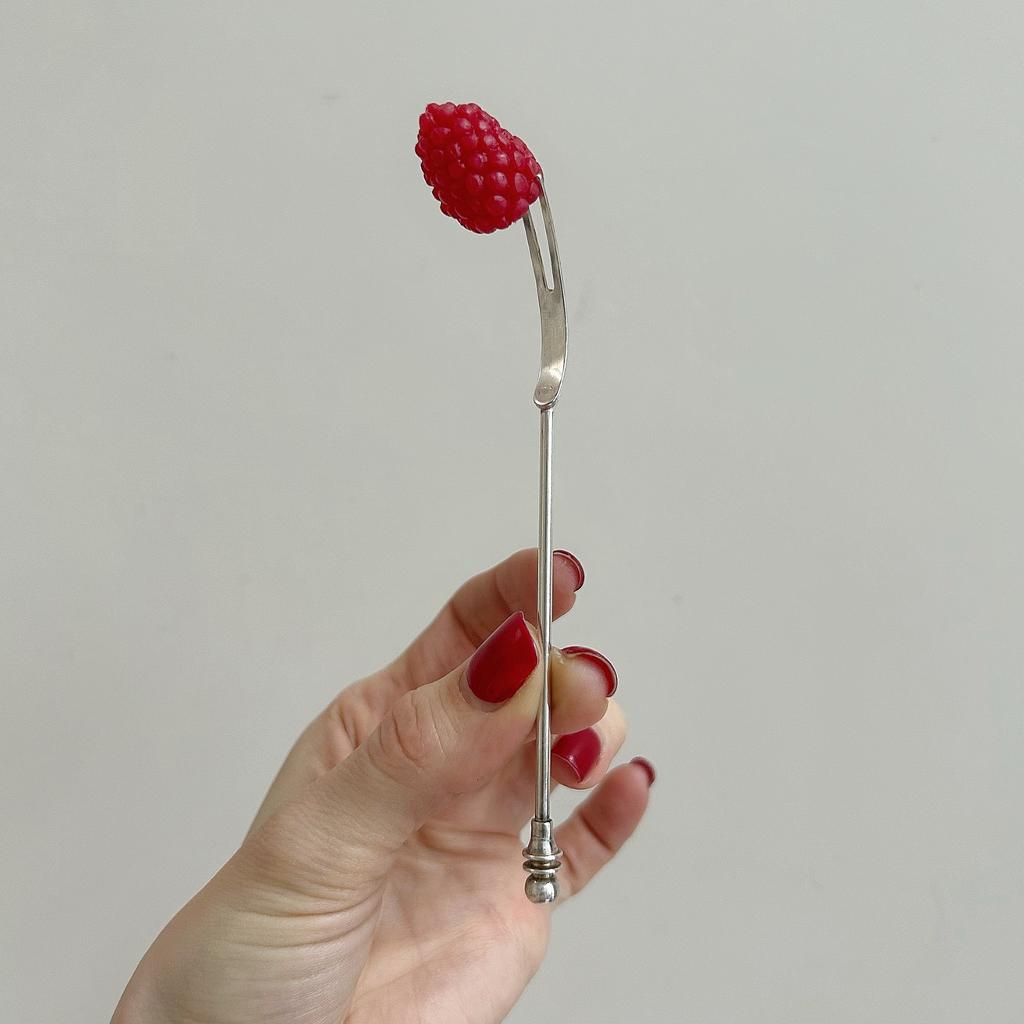 Вилочка для закусок/канапе, серебрение