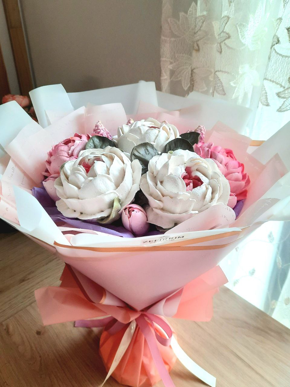 Букет пионов с сиренью D35